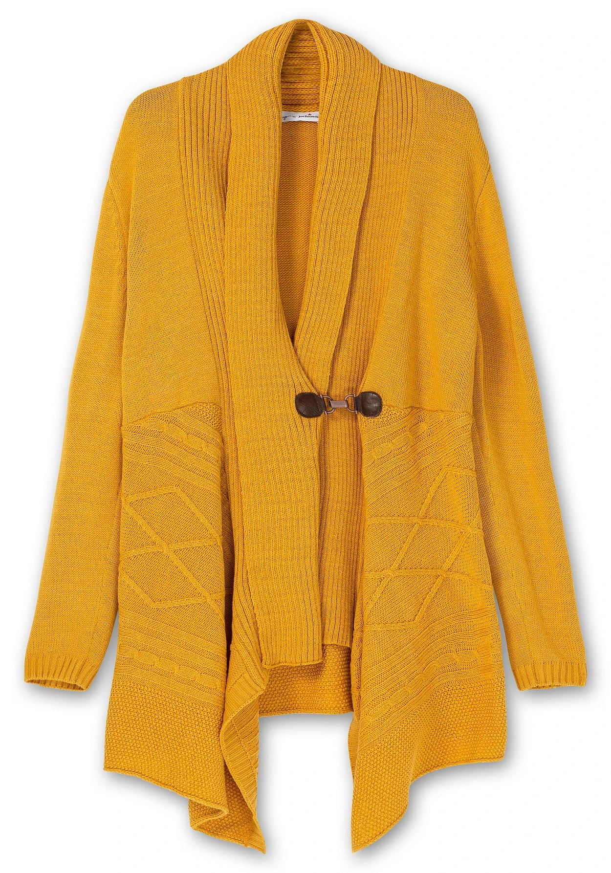 Longstrickjacke Mit Schalkragen Und Zipfelsaum 5 Longstrickjacke Mit Schalkragen Und Zipfelsaum – Bild 3