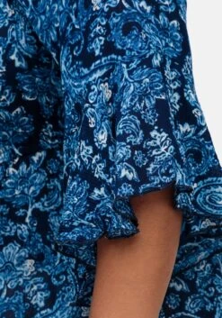 Tunika Mit Blumenprint Und Volantärmeln -Sommertraum Mode 15014402119 04UKJ 01 SH