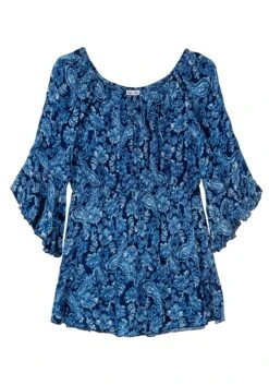 Tunika Mit Blumenprint Und Volantärmeln -Sommertraum Mode 15014402119 04UKM 00 SH