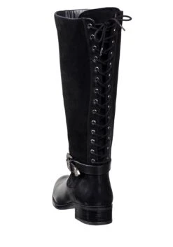 Lederstiefel Mit Schnürung Hinten Und Zierschnalle 10 Lederstiefel Mit Schnürung Hinten Und Zierschnalle -Sommertraum Mode 15022700289 04URB 00 SH