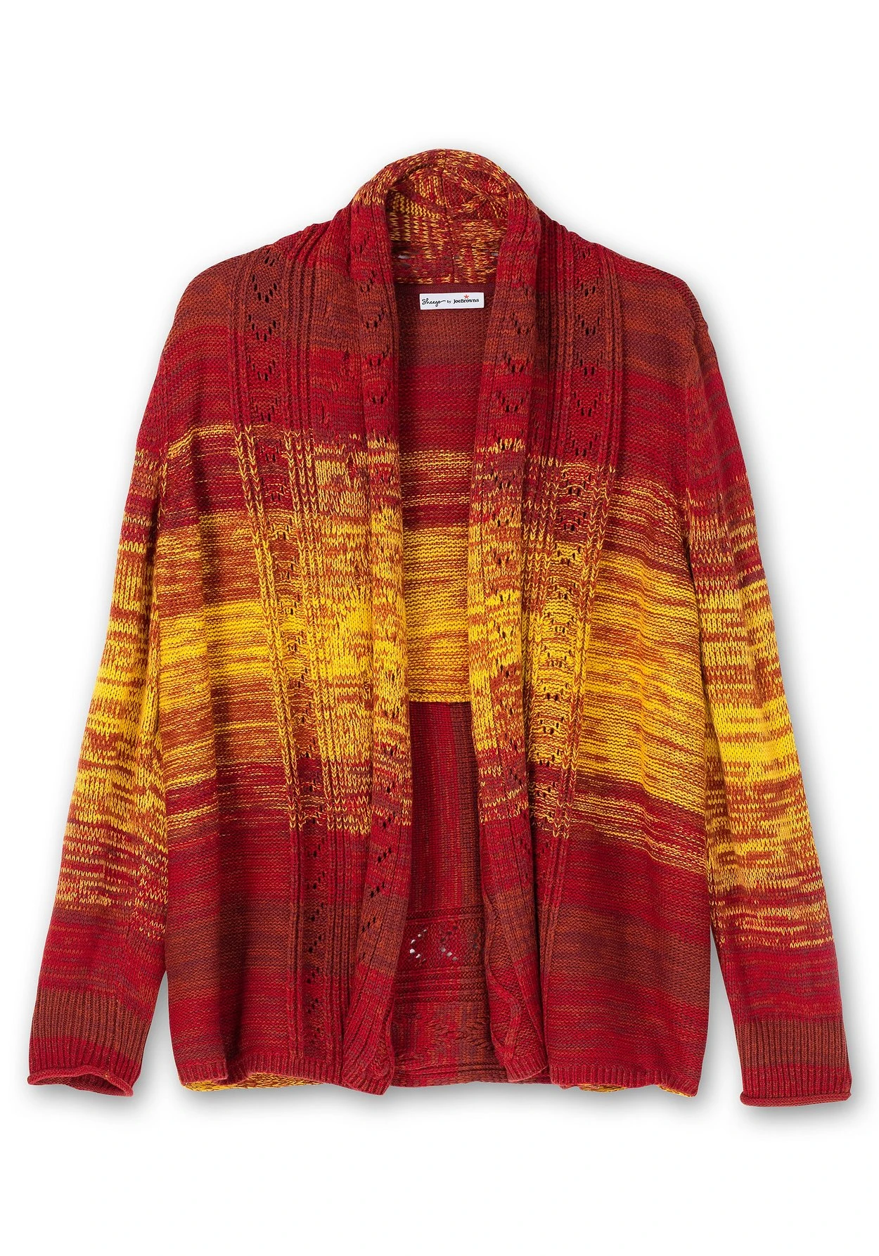 Strickjacke Im Farbverlauf, Mit Schalkragen 5 Strickjacke Im Farbverlauf, Mit Schalkragen – Bild 3