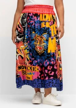 Maxirock Im Muster- Und Farbmix