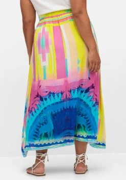 Maxirock Aus Viskose, Im Multicolor-Muster -Sommertraum Mode 15044301098 04XLW 02 SH