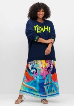 Maxirock Aus Viskose, Im Multicolor-Muster -Sommertraum Mode 15044301098 04XLY 02 SH