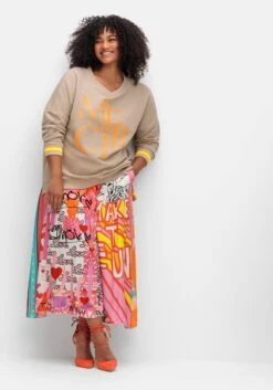 Maxirock Aus Viskose, Im Multicolor-Mustermix -Sommertraum Mode 15045300433 04WM6 02 SH