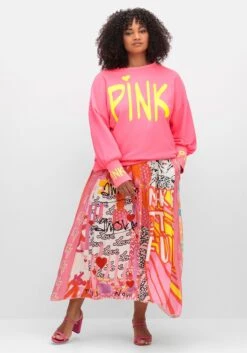 Sweatshirt Mit Neon-Prints Und Ballonärmeln 11 Sweatshirt Mit Neon-Prints Und Ballonärmeln -Sommertraum Mode 15045400433 04WLT 02 SH