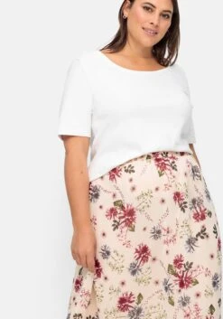 Sheego Maxirock Mit Floralem Alloverprint -Sommertraum Mode 15071300474 04VFF 02 SH