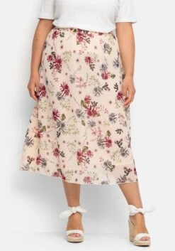 Sheego Maxirock Mit Floralem Alloverprint