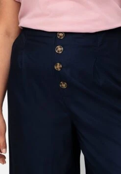 Sheego Culotte In 7/8-Länge Mit Deko-Knöpfen -Sommertraum Mode 15075400018 04VDM 01 SH