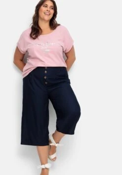 Sheego Culotte In 7/8-Länge Mit Deko-Knöpfen -Sommertraum Mode 15075400018 04VDP 02 SH