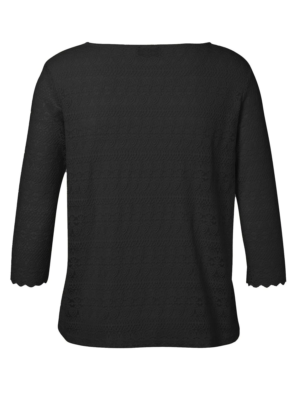 Doppellagige Tunika Mit Spitze Und 3/4-Ärmeln 4 Doppellagige Tunika Mit Spitze Und 3/4-Ärmeln – Bild 2