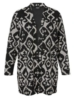 Gemusterter Cardigan In Ottoman-Qualität